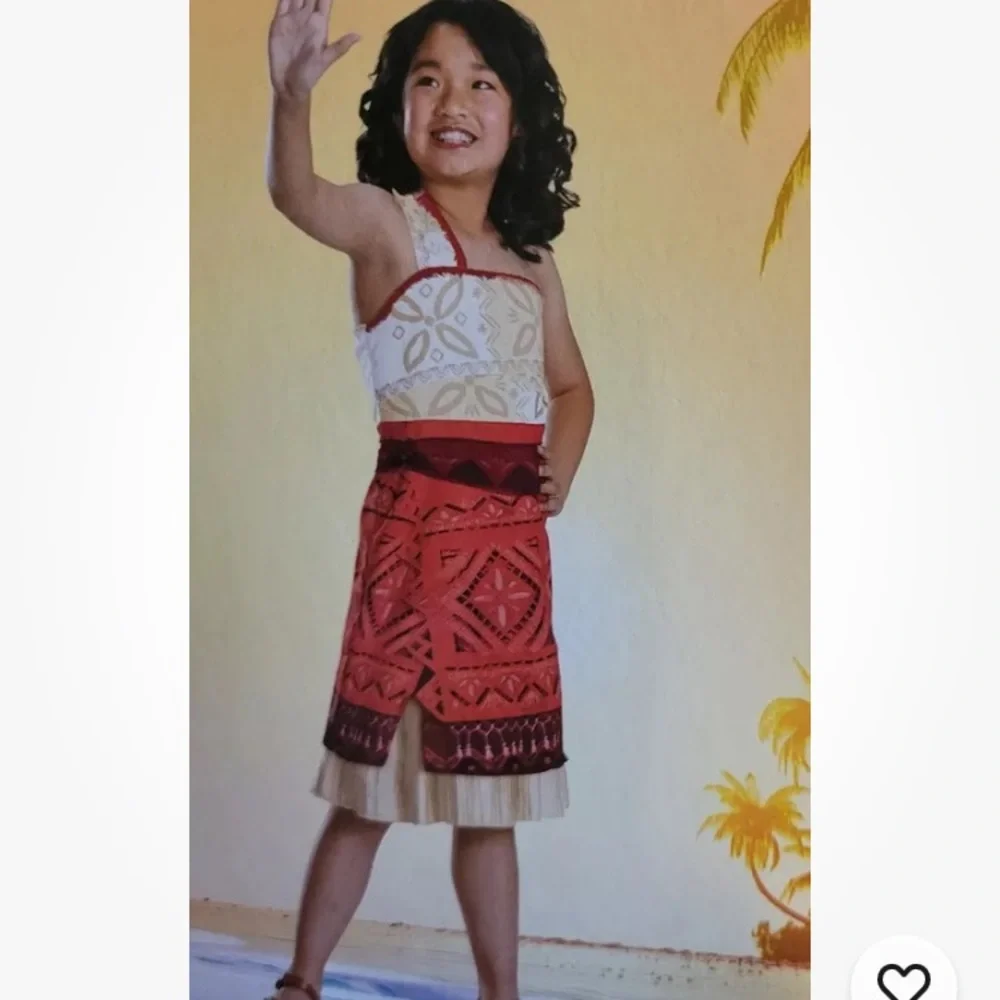 Disney Moana ll Dress Up Costume Size Small 6/6X Girls Child Kids Youth Disguise